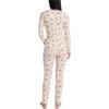 image:imageLaura Ashley Womens Thermal Underwear Set Soft Brushed Waffle Base Layer Long Sleeve Shirt and Legging SetOatmeal Floral