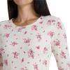 image:imageLaura Ashley Womens Thermal Underwear Set Soft Brushed Waffle Base Layer Long Sleeve Shirt and Legging SetOatmeal Floral