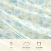 image:imageLaura Ashley  Full Size Sheet Set Crisp amp Cool Printed Satin Bedding with a Light and Breathable Feel 4 Piece Bed Sheets with Deep Pocket Fitted Sheet amp Matching Pillowcases Heart of Mine PinkEdwina Blue