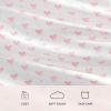image:imageLaura Ashley  Full Size Sheet Set Crisp amp Cool Printed Satin Bedding with a Light and Breathable Feel 4 Piece Bed Sheets with Deep Pocket Fitted Sheet amp Matching Pillowcases Heart of Mine PinkHeart of Mine Pink