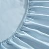image:imageLaura Ashley  Twin Sheet Set 100 Soft amp Silky Smooth Satin Bed Sheets Deep Pockets Bedding with Matching Fitted Sheet amp Pillowcase Bliss BlueBliss Blue