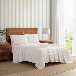 image:imageLaura Ashley  Twin XL Sheet Set 100 Cotton Percale Bed Sheets with Pillowcase Cooling and Breathable Crisp and Smooth Feel Deep Pocket Fitted Sheet Chelsie Vine Yellow
