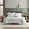 image:imageLaura Ashley  King Comforter Set 100 Soft Cotton Bedding with a Textured Feel Floral Bedding for Year Round Comfort 3 Piece Bed Set with Matching Pillowcases Anja Toile PinkOxford Stripe Green
