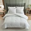 image:imageLaura Ashley  King Comforter Set 100 Soft Cotton Bedding with a Textured Feel Floral Bedding for Year Round Comfort 3 Piece Bed Set with Matching Pillowcases Anja Toile PinkOxford Stripe Green