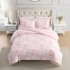 image:imageLaura Ashley  King Comforter Set 100 Soft Cotton Bedding with a Textured Feel Floral Bedding for Year Round Comfort 3 Piece Bed Set with Matching Pillowcases Anja Toile PinkAnja Toile Pink