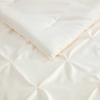 image:imageLaura Ashley  King Comforter Set 7 Piece Bedding Set with Comforter Shams and Bed Sheets Soft Microfiber Lightweight AllSeason Reversible Waffle Design Bella WhitePintuck Beige