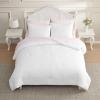 image:imageLaura Ashley  King Comforter Set 7 Piece Bedding Set with Comforter Shams and Bed Sheets Soft Microfiber Lightweight AllSeason Reversible Waffle Design Bella WhiteWaffle Bella White