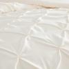 image:imageLaura Ashley  King Comforter Set 7 Piece Bedding Set with Comforter Shams and Bed Sheets Soft Microfiber Lightweight AllSeason Reversible Waffle Design Bella WhitePintuck Beige