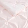 image:imageLaura Ashley  King Comforter Set 7 Piece Bedding Set with Comforter Shams and Bed Sheets Soft Microfiber Lightweight AllSeason Reversible Waffle Design Bella WhitePintuck Pink