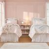 image:imageLaura Ashley  King Comforter Set 7 Piece Bedding Set with Comforter Shams and Bed Sheets Soft Microfiber Lightweight AllSeason Reversible Waffle Design Bella WhitePintuck Beige