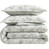 image:imageLaura Ashley  King Comforter Set Soft amp Reversible Cotton Bedding with a Lightweight Feel for Year Round Comfort 3 Piece Bed Set with Matching Pillowcases Walled Garden GreenWalled Garden Green