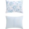 image:imageLaura Ashley  King Comforter Set Soft amp Reversible Floral Bedding with Bonus Bed Sheets amp Pillowcases 7 Piece Bed Set for Year Round Comfort Quartet Jaynie TickingStripe BlueDelphine Saras Sprig Blue