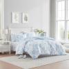 image:imageLaura Ashley  King Comforter Set Soft amp Reversible Floral Bedding with Bonus Bed Sheets amp Pillowcases 7 Piece Bed Set for Year Round Comfort Quartet Jaynie TickingStripe BlueDelphine Saras Sprig Blue
