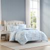 image:imageLaura Ashley  Queen Comforter Set Bedding Set Includes Matching Bed Sheets Shams amp Pillowcases Medium Weight OekoTEX Certified Anja BlueAnja Blue