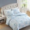 image:imageLaura Ashley  Queen Comforter Set Bedding Set Includes Matching Bed Sheets Shams amp Pillowcases Medium Weight OekoTEX Certified Anja BlueAnja Blue
