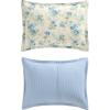 image:imageLaura Ashley  Queen Comforter Set Reversible Cotton Floral Bedding with a Naturally Soft Feel 3 Piece Bed Set with Matching Pillowcases Blossom Dance BlueBlossom Dance