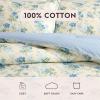 image:imageLaura Ashley  Queen Comforter Set Reversible Cotton Floral Bedding with a Naturally Soft Feel 3 Piece Bed Set with Matching Pillowcases Blossom Dance BlueBlossom Dance