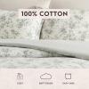 image:imageLaura Ashley  Queen Comforter Set Soft amp Reversible Cotton Bedding with a Lightweight Feel for Year Round Comfort 3 Piece Bed Set with Matching Pillowcases Ribbon Bouquet RedWalled Garden Green