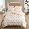 image:imageLaura Ashley  Queen Comforter Set Soft amp Reversible Cotton Bedding with a Lightweight Feel for Year Round Comfort 3 Piece Bed Set with Matching Pillowcases Ribbon Bouquet RedRibbon Bouquet Red