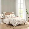 image:imageLaura Ashley  Queen Comforter Set Soft amp Reversible Cotton Bedding with a Lightweight Feel for Year Round Comfort 3 Piece Bed Set with Matching Pillowcases Ribbon Bouquet RedRibbon Bouquet Red