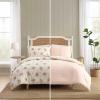 image:imageLaura Ashley  Queen Comforter Set Soft amp Reversible Cotton Bedding with a Lightweight Feel for Year Round Comfort 3 Piece Bed Set with Matching Pillowcases Ribbon Bouquet RedRibbon Bouquet Red