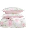 image:imageLaura Ashley  Twin Bonus Comforter Set Reversible Bedding with a Naturally Soft Feel 5 Piece Bed Set with Matching Pillowcases Euro Shams amp Decorative Pillows Pamelas PosiesPretty Stripe PinkSerenity RosesMattie Stripe Pink