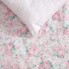 image:imageLaura Ashley  Twin Bonus Comforter Set Reversible Bedding with a Naturally Soft Feel 5 Piece Bed Set with Matching Pillowcases Euro Shams amp Decorative Pillows Pamelas PosiesPretty Stripe PinkPamelas PosiesPretty Stripe Pink