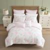 image:imageLaura Ashley  Twin Bonus Comforter Set Reversible Bedding with a Naturally Soft Feel 5 Piece Bed Set with Matching Pillowcases Euro Shams amp Decorative Pillows Pamelas PosiesPretty Stripe PinkSerenity RosesMattie Stripe Pink