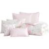 image:imageLaura Ashley  Twin Bonus Comforter Set Reversible Bedding with a Naturally Soft Feel 5 Piece Bed Set with Matching Pillowcases Euro Shams amp Decorative Pillows Pamelas PosiesPretty Stripe PinkSerenity RosesMattie Stripe Pink