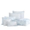 image:imageLaura Ashley  Twin Bonus Comforter Set Reversible Bedding with a Naturally Soft Feel 5 Piece Bed Set with Matching Pillowcases Euro Shams amp Decorative Pillows Pamelas PosiesPretty Stripe PinkAnnalise FloralDilly Dally Stripe Blue