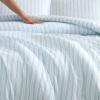 image:imageLaura Ashley  Twin Comforter Set Striped Cotton Bedding with a Naturally Soft Feel 2 Piece Bed Set with Matching Pillowcase Dilly Dally Stripe BlueDilly Dally Stripe Blue