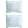 image:imageLaura Ashley  Twin Comforter Set Striped Cotton Bedding with a Naturally Soft Feel 2 Piece Bed Set with Matching Pillowcase Dilly Dally Stripe BlueDilly Dally Stripe Blue