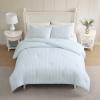 image:imageLaura Ashley  Twin Comforter Set Striped Cotton Bedding with a Naturally Soft Feel 2 Piece Bed Set with Matching Pillowcase Dilly Dally Stripe BlueDilly Dally Stripe Blue