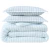 image:imageLaura Ashley  Twin Comforter Set Striped Cotton Bedding with a Naturally Soft Feel 2 Piece Bed Set with Matching Pillowcase Dilly Dally Stripe BlueDilly Dally Stripe Blue