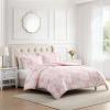 image:imageLaura Ashley  King Comforter Set 100 Soft Cotton Bedding with a Textured Feel Floral Bedding for Year Round Comfort 3 Piece Bed Set with Matching Pillowcases Anja Toile PinkAnja Toile Pink