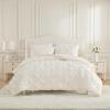 image:imageLaura Ashley  King Comforter Set 7 Piece Bedding Set with Comforter Shams and Bed Sheets Soft Microfiber Lightweight AllSeason Reversible Waffle Design Bella WhitePintuck Beige
