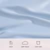 image:imageLaura Ashley  Satin Bliss Pillowcase Set Silky Satin Microfiber Pillow Covers with Self Hem Soft Solid Design Standard Size Pink Set of 2Blue
