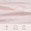 image:imageLaura Ashley  Satin Bliss Pillowcase Set Silky Satin Microfiber Pillow Covers with Self Hem Soft Solid Design Standard Size Pink Set of 2Pink