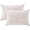 image:imageLaura Ashley  Standard Pillowcase Set Cotton Percale Pillowcases Crisp Breathable amp Cool to the Touch Pack of 2 Evie Coral PinkEvie Pink