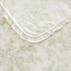 image:imageLaura Ashley  Plush Throw Blanket 50x70 Soft and Warm with a Lightweight Feel Reversible Floral Design with Stripe Reverse Bedford Pink PinkAnnalise Green