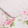 image:imageLaura Ashley  Plush Throw Blanket 50x70 Soft and Warm with a Lightweight Feel Reversible Floral Design with Stripe Reverse Bedford Pink PinkAshfield Pink