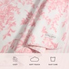 image:imageLaura Ashley  Plush Throw Blanket 50x70 Soft and Warm with a Lightweight Feel Reversible Floral Design with Stripe Reverse Bedford Pink PinkBedford Stripe Pink