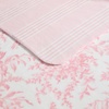 image:imageLaura Ashley  Plush Throw Blanket 50x70 Soft and Warm with a Lightweight Feel Reversible Floral Design with Stripe Reverse Bedford Pink PinkBedford Stripe Pink