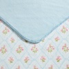 image:imageLaura Ashley  Plush Throw Blanket 50x70 Soft and Warm with a Lightweight Feel Reversible Floral Design with Stripe Reverse Bedford Pink PinkPinford Trellis Blue