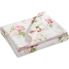 image:imageLaura Ashley  Plush Throw Blanket 50x70 Soft and Warm with a Lightweight Feel Reversible Floral Design with Stripe Reverse Bedford Pink PinkAshfield Pink