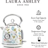 image:imageLaura Ashley Stainless Steel Electric Kettle 17 Liter  1500W Rapid Boil Electric Kettles for Boiling Water  Electric Tea Kettles Automatic Shut Off  Overheat amp Boil Dry Protection Cordless KettleElveden White