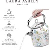 image:imageLaura Ashley Stainless Steel Electric Kettle 17 Liter  1500W Rapid Boil Electric Kettles for Boiling Water  Electric Tea Kettles Automatic Shut Off  Overheat amp Boil Dry Protection Cordless KettleElveden White