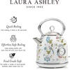image:imageLaura Ashley Stainless Steel Electric Kettle 17 Liter  1500W Rapid Boil Electric Kettles for Boiling Water  Electric Tea Kettles Automatic Shut Off  Overheat amp Boil Dry Protection Cordless KettleElveden White