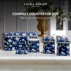 image:imageLaura Ashley VQ 3pc Canister Set  Wild MeadowElveden Navy Canister Set