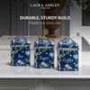 image:imageLaura Ashley VQ 3pc Canister Set  Wild MeadowElveden Navy Canister Set